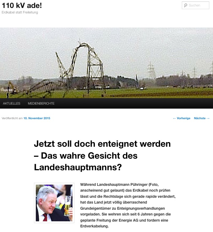 Praschma Blogger 110 kV ade!